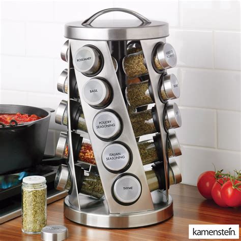 Stainless Steel Spice Spice Jar and Rack Sets for sale 